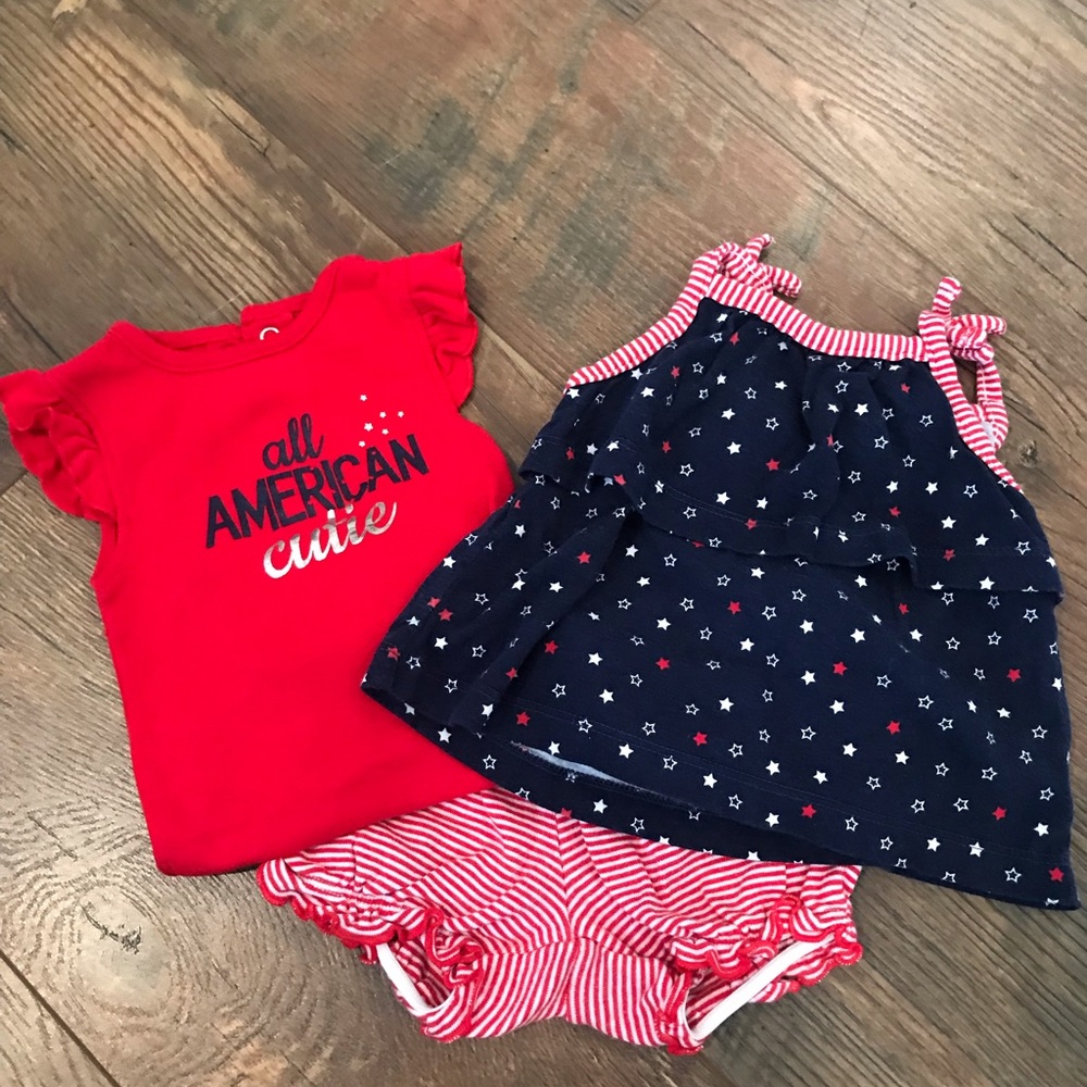 ❤️ 🇺🇸All American Cutie 3 piece set 🇺🇸❤️